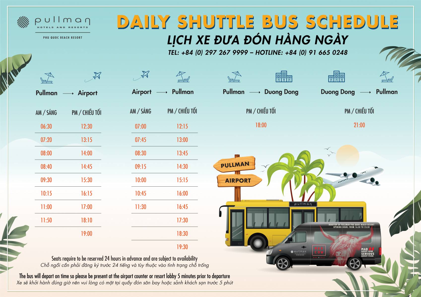 Daily Shuttle Bus Schedule